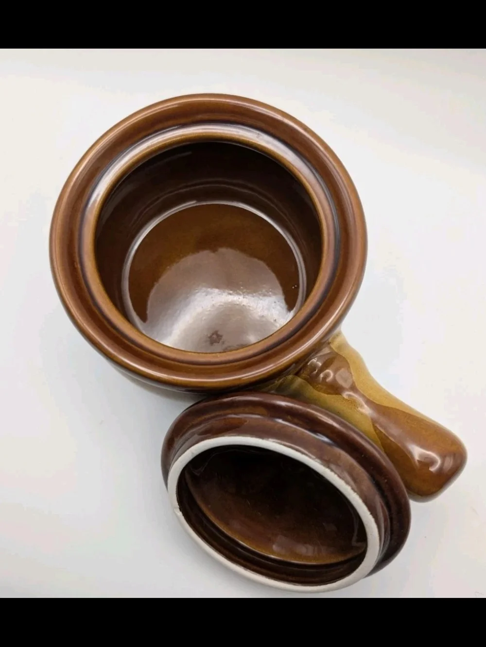 4 French Onion Soup Crock Bowls with Handles & Lids, Stoneware  Gibson Home New